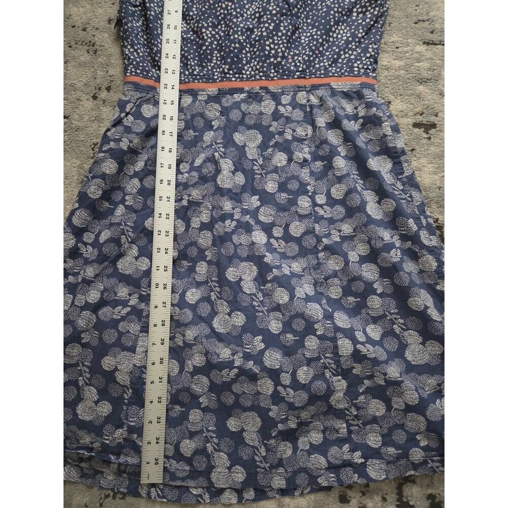Stunning Boden Hotchpotch Cotton Floral Cap Sleeve Dress Boho 2-Toned Spring - Picture 11 of 13